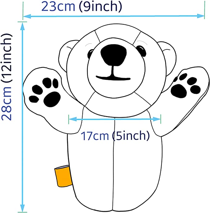 dinofactory Anagom Golf Head Cover Polar Bear Driver Headcover with Lovely Paw