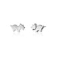 Dainty Dinosaur Stud Earrings Gift Triceratops for Women and Teen Girls